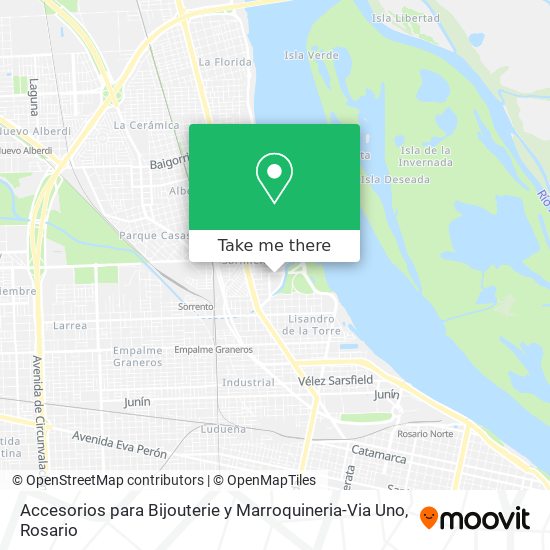 Mapa de Accesorios para Bijouterie y Marroquineria-Via Uno