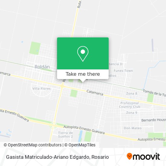 Mapa de Gasista Matriculado-Ariano Edgardo