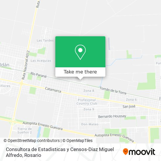 Consultora de Estadisticas y Censos-Diaz Miguel Alfredo map