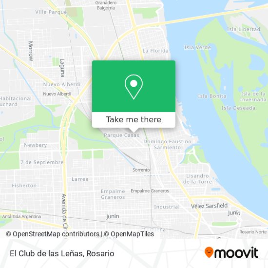 El Club de las Leñas map