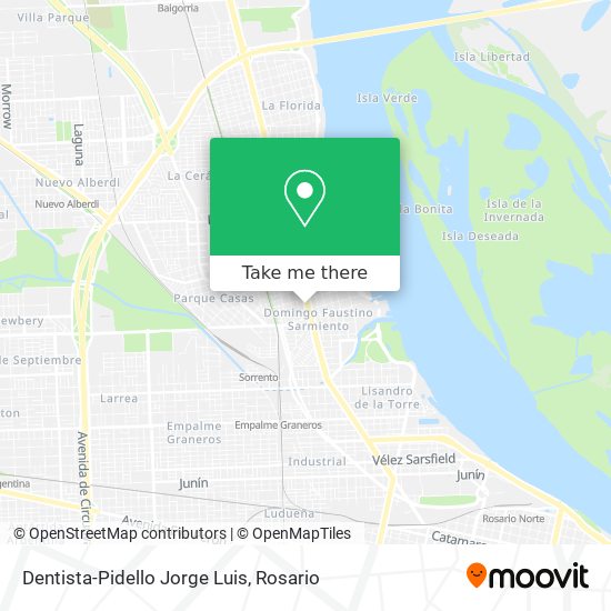 Mapa de Dentista-Pidello Jorge Luis