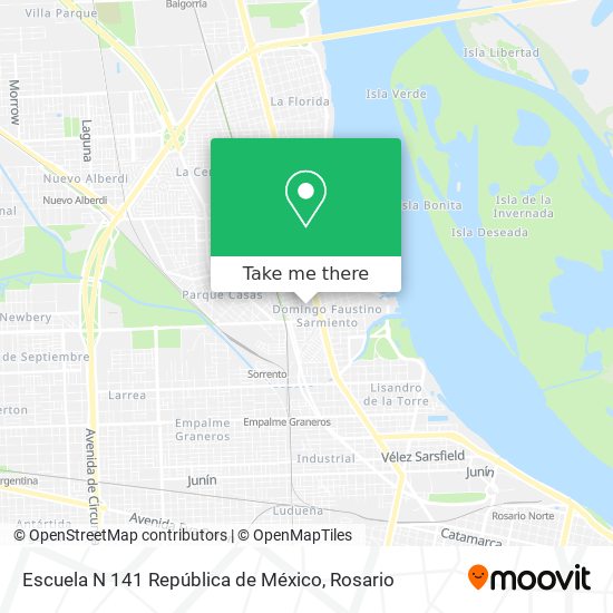 Escuela N 141 República de México map