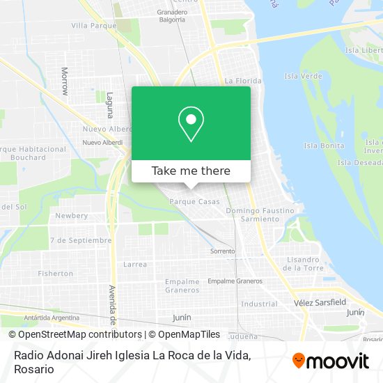 Radio Adonai Jireh Iglesia La Roca de la Vida map