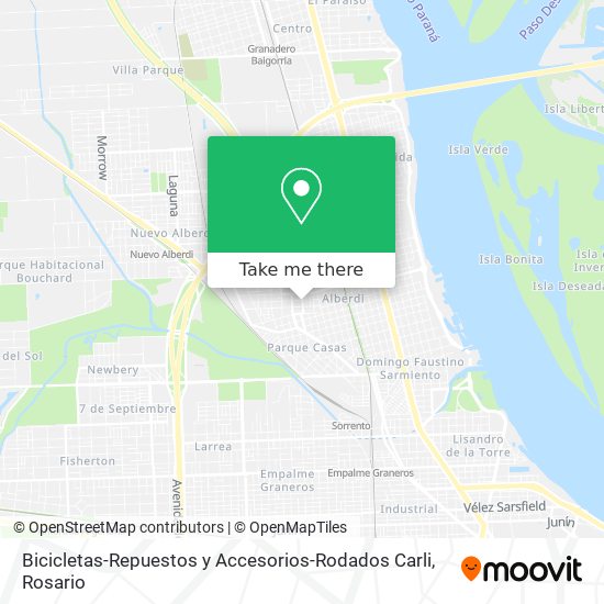 Mapa de Bicicletas-Repuestos y Accesorios-Rodados Carli