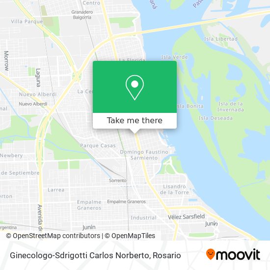 Ginecologo-Sdrigotti Carlos Norberto map