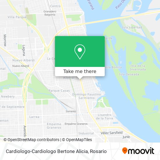 Mapa de Cardiologo-Cardiologo Bertone Alicia