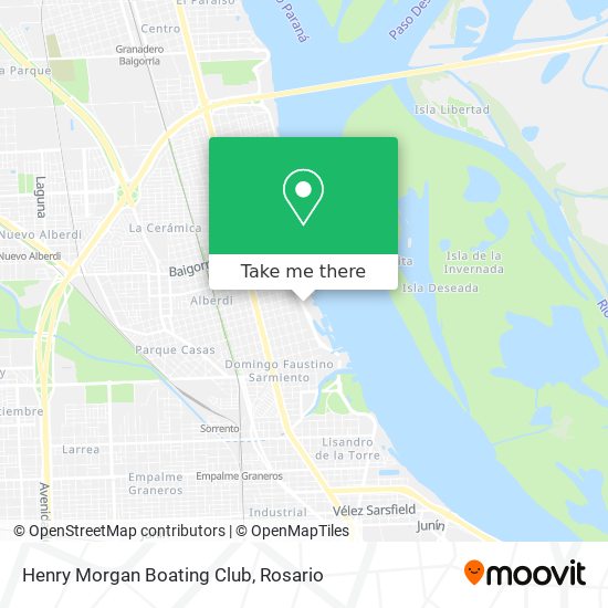 Henry Morgan Boating Club map