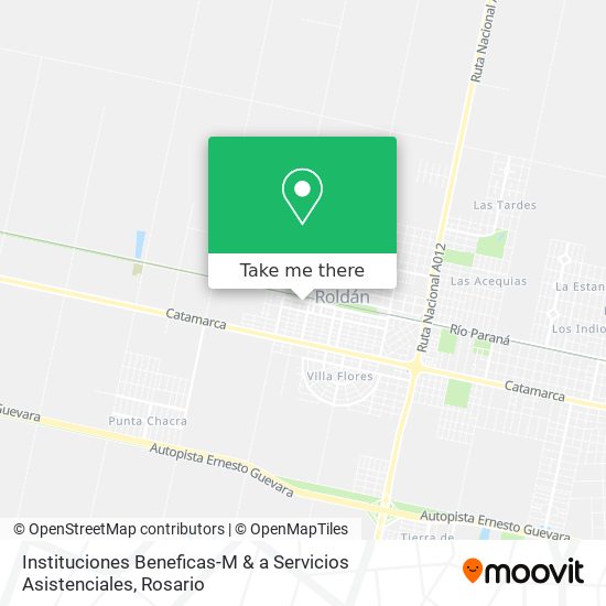 Instituciones Beneficas-M & a Servicios Asistenciales map