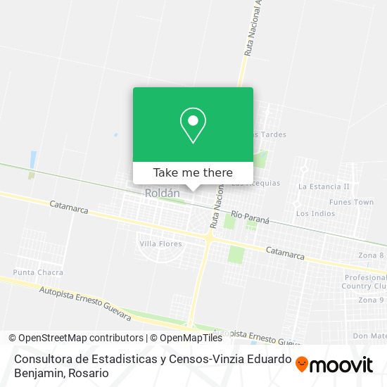 Consultora de Estadisticas y Censos-Vinzia Eduardo Benjamin map