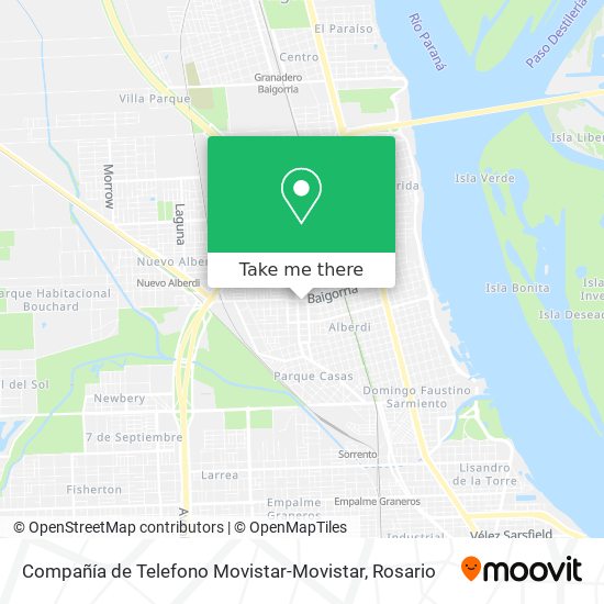 Mapa de Compañía de Telefono Movistar-Movistar