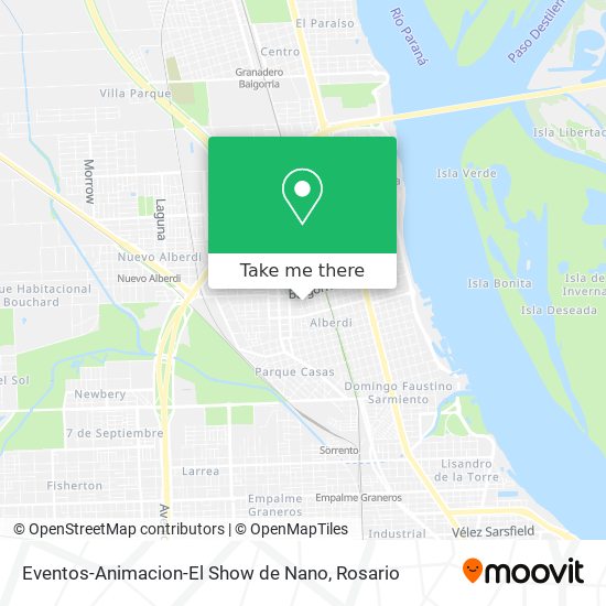 Mapa de Eventos-Animacion-El Show de Nano