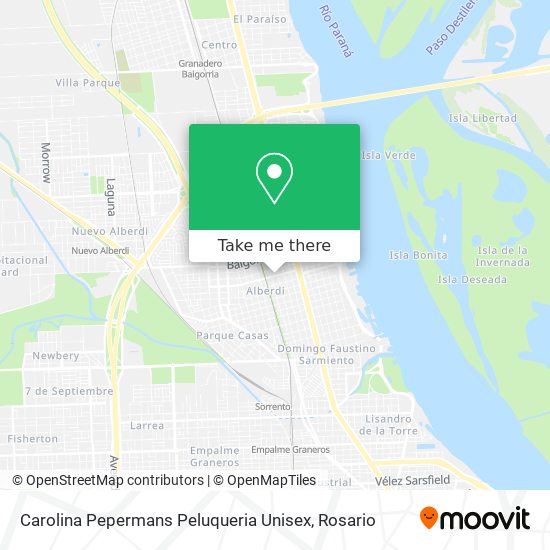 Carolina Pepermans Peluqueria Unisex map