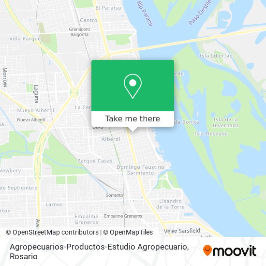 Agropecuarios-Productos-Estudio Agropecuario map