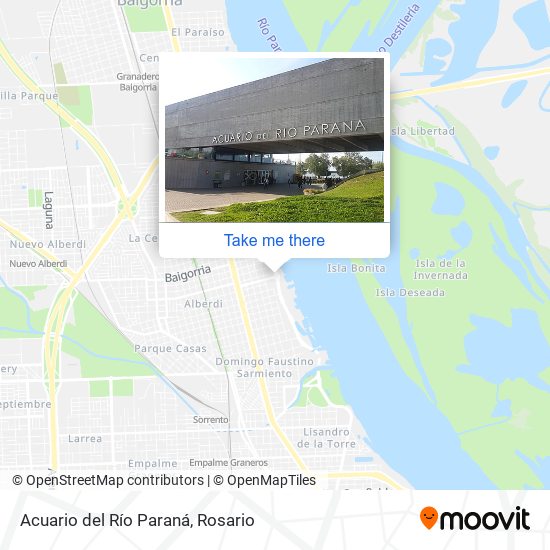 Acuario del Río Paraná map