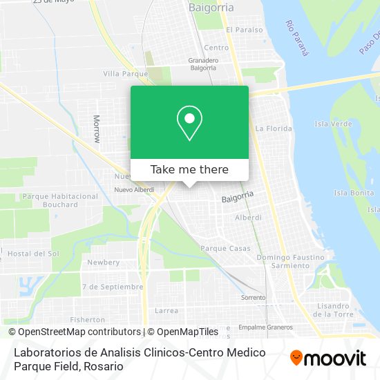 Laboratorios de Analisis Clinicos-Centro Medico Parque Field map