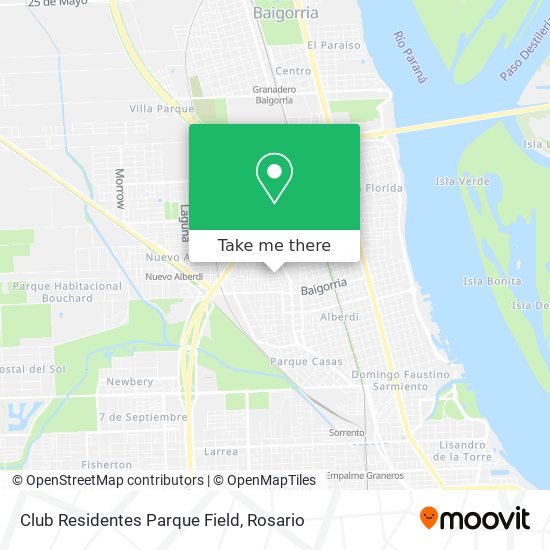 Club Residentes Parque Field map