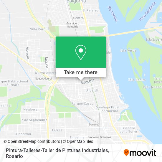Pintura-Talleres-Taller de Pinturas Industriales map