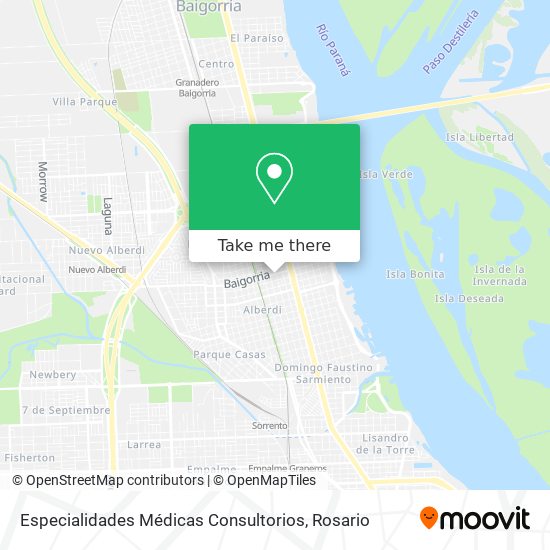 Especialidades Médicas Consultorios map