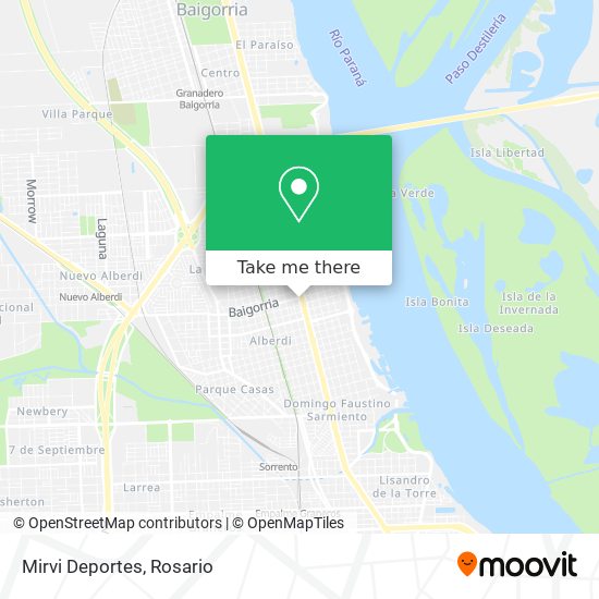 Mapa de Mirvi Deportes