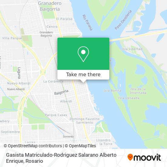 Gasista Matriculado-Rodriguez Salarano Alberto Enrique map
