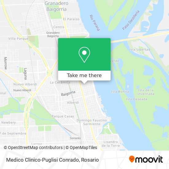 Medico Clinico-Puglisi Conrado map