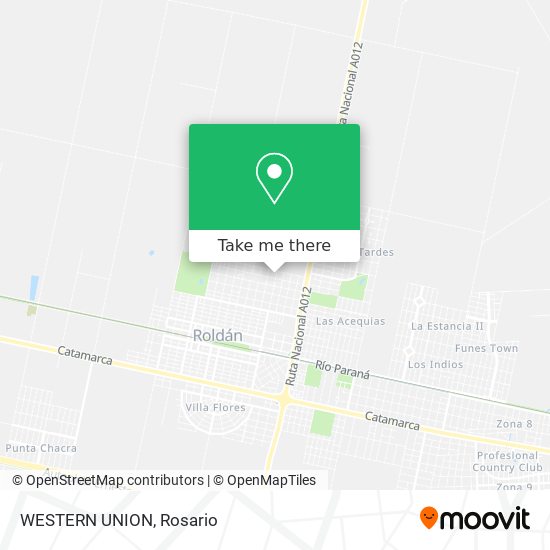 WESTERN UNION map