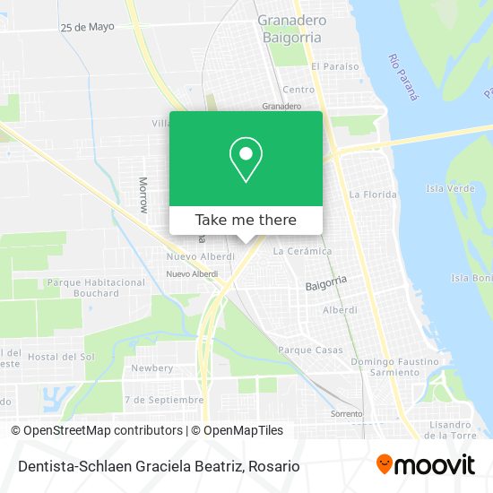 Mapa de Dentista-Schlaen Graciela Beatriz