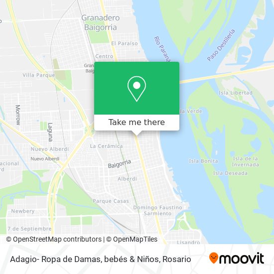 Adagio- Ropa de Damas, bebés & Niños map