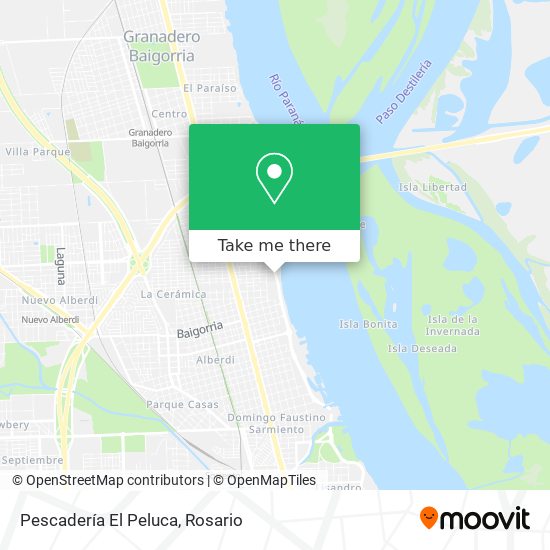 Mapa de Pescadería El Peluca