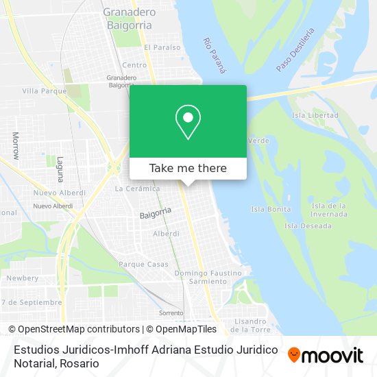 Estudios Juridicos-Imhoff Adriana Estudio Juridico Notarial map