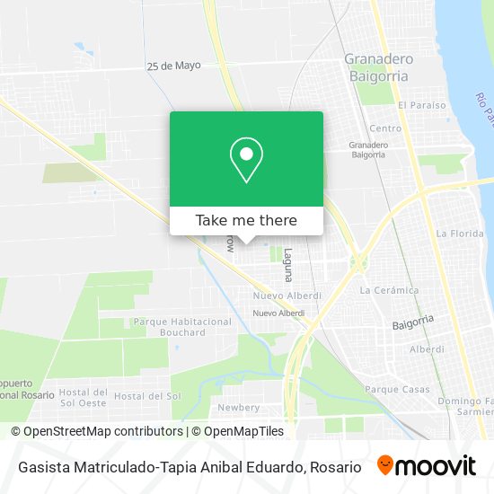 Gasista Matriculado-Tapia Anibal Eduardo map