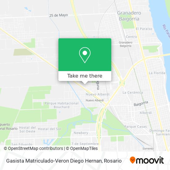 Gasista Matriculado-Veron Diego Hernan map
