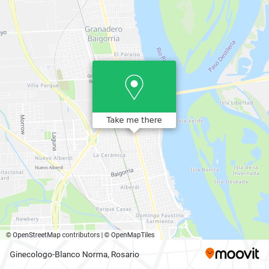 Ginecologo-Blanco Norma map