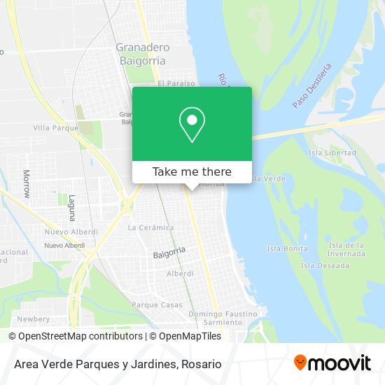 Mapa de Area Verde Parques y Jardines