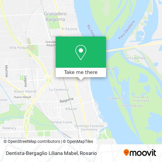 Dentista-Bergaglio Liliana Mabel map