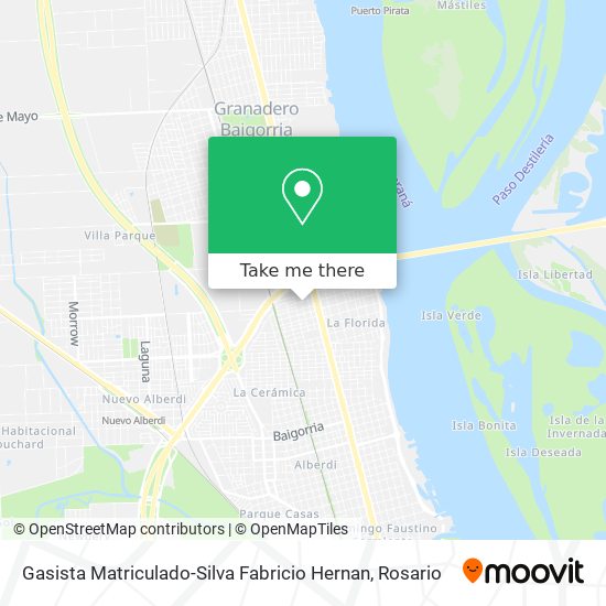 Mapa de Gasista Matriculado-Silva Fabricio Hernan