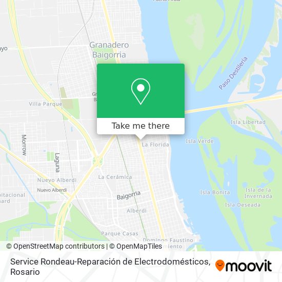 Service Rondeau-Reparación de Electrodomésticos map
