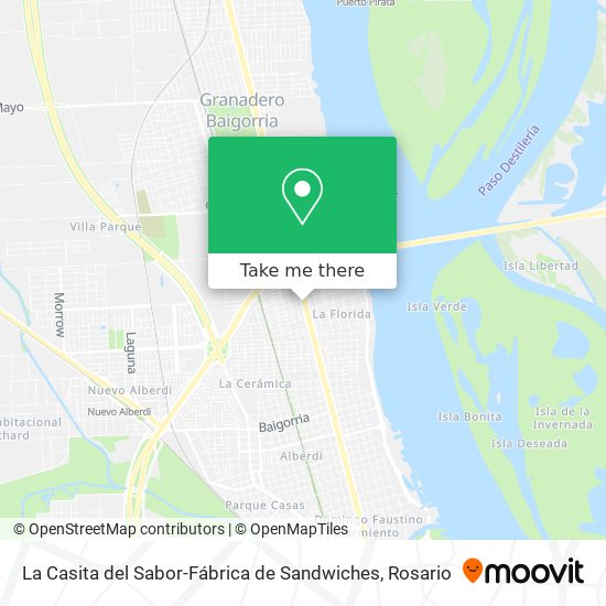 La Casita del Sabor-Fábrica de Sandwiches map