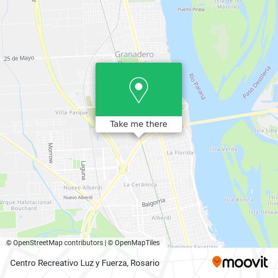 Mapa de Centro Recreativo Luz y Fuerza