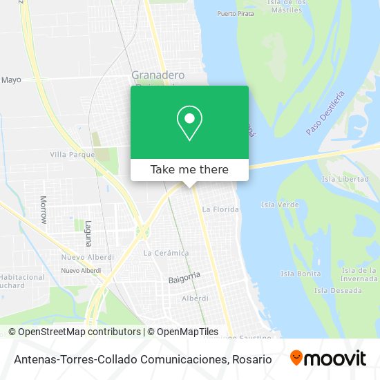 Antenas-Torres-Collado Comunicaciones map