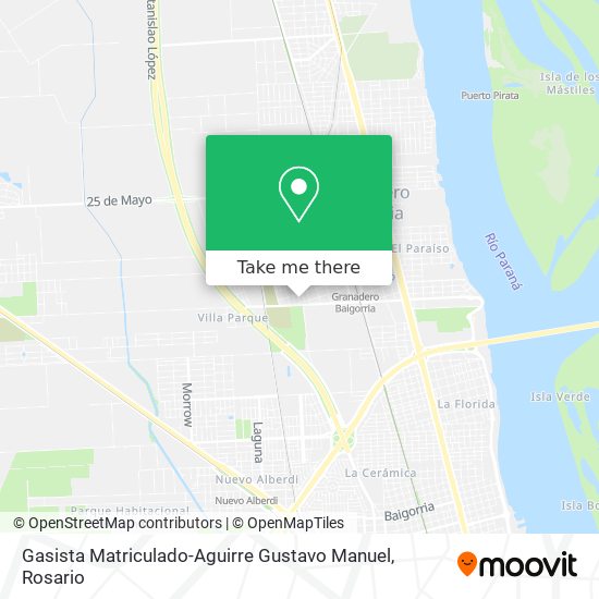 Gasista Matriculado-Aguirre Gustavo Manuel map