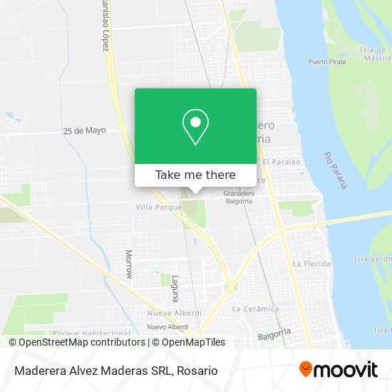 Maderera Alvez Maderas SRL map