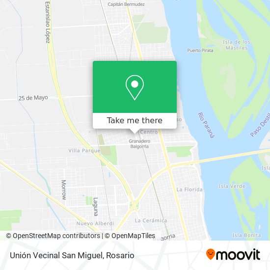 Unión Vecinal San Miguel map