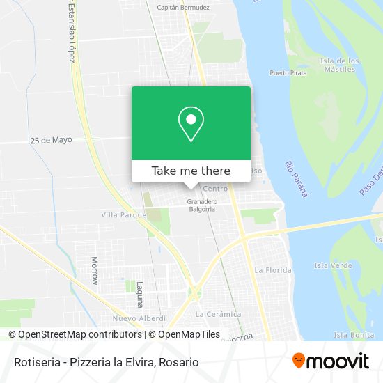 Rotiseria - Pizzeria la Elvira map