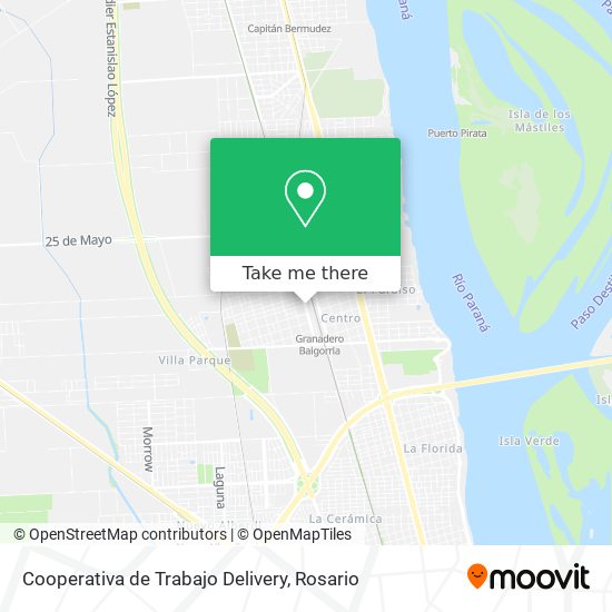 Cooperativa de Trabajo Delivery map