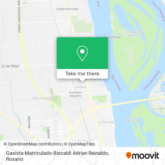 Gasista Matriculado-Biscaldi Adrian Reinaldo map