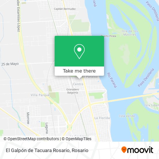 El Galpón de Tacuara Rosario map