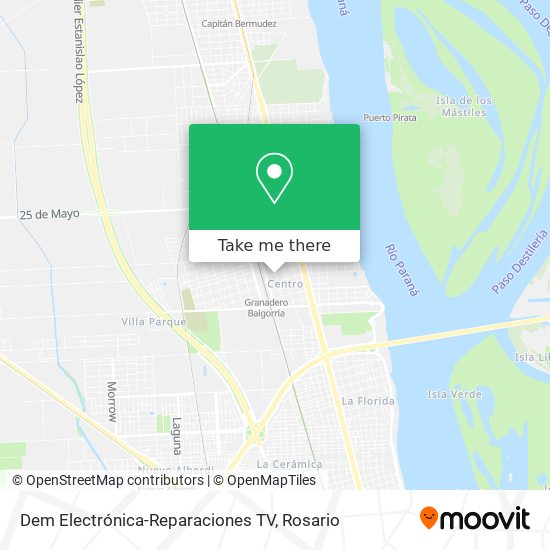 Dem Electrónica-Reparaciones TV map