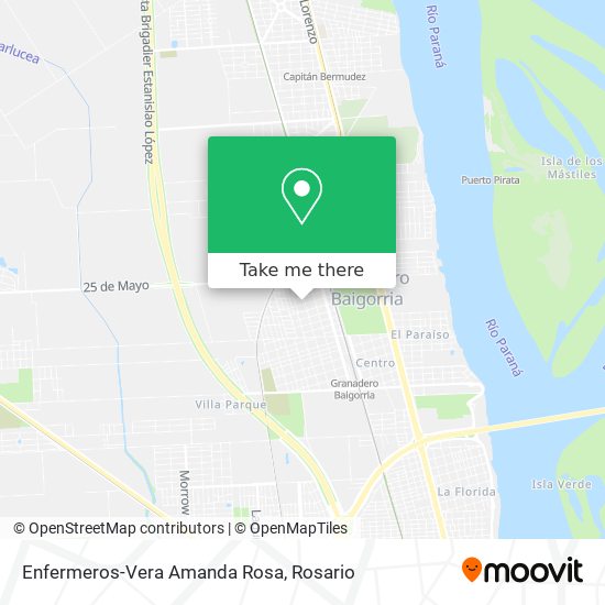 Enfermeros-Vera Amanda Rosa map
