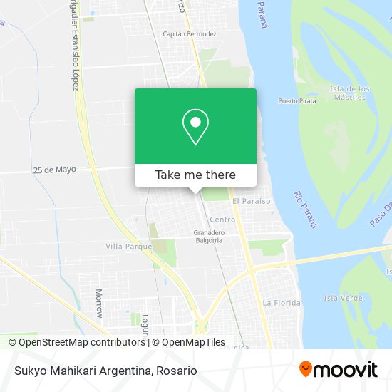 Mapa de Sukyo Mahikari Argentina